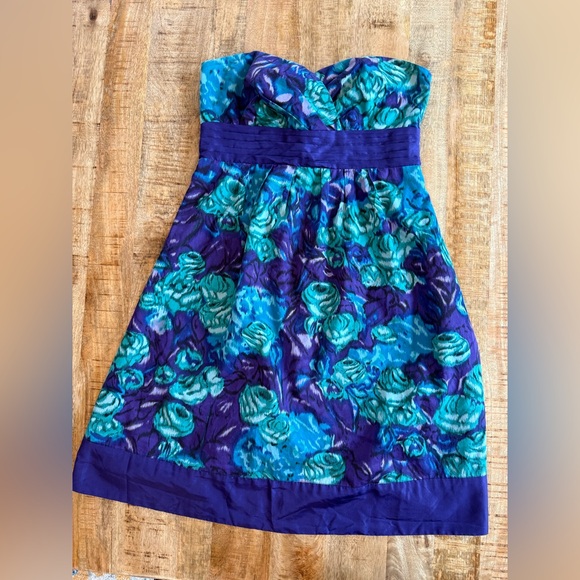 Moulinette Soeurs Dresses & Skirts - Anthropology Moulinette Soeurs Strapless Sweetheart Floral Dress Wedding Size 6